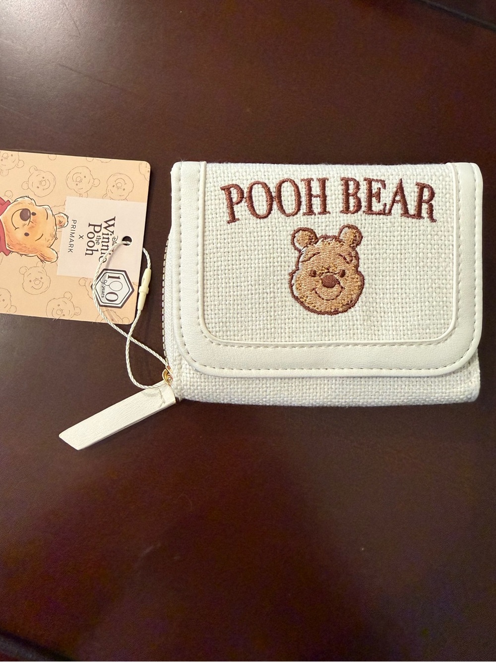 Primark x Disney Pooh Bear Wallet - Cream and Brown *NWT